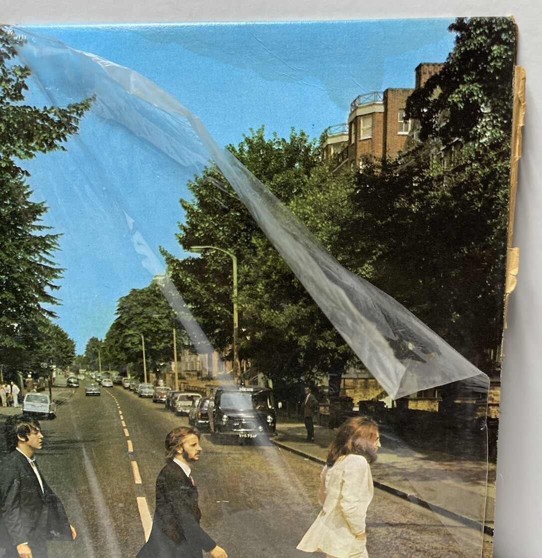 The Beatles Abbey Road SO-383 LP, Rare 1969 Uncropped & Her
