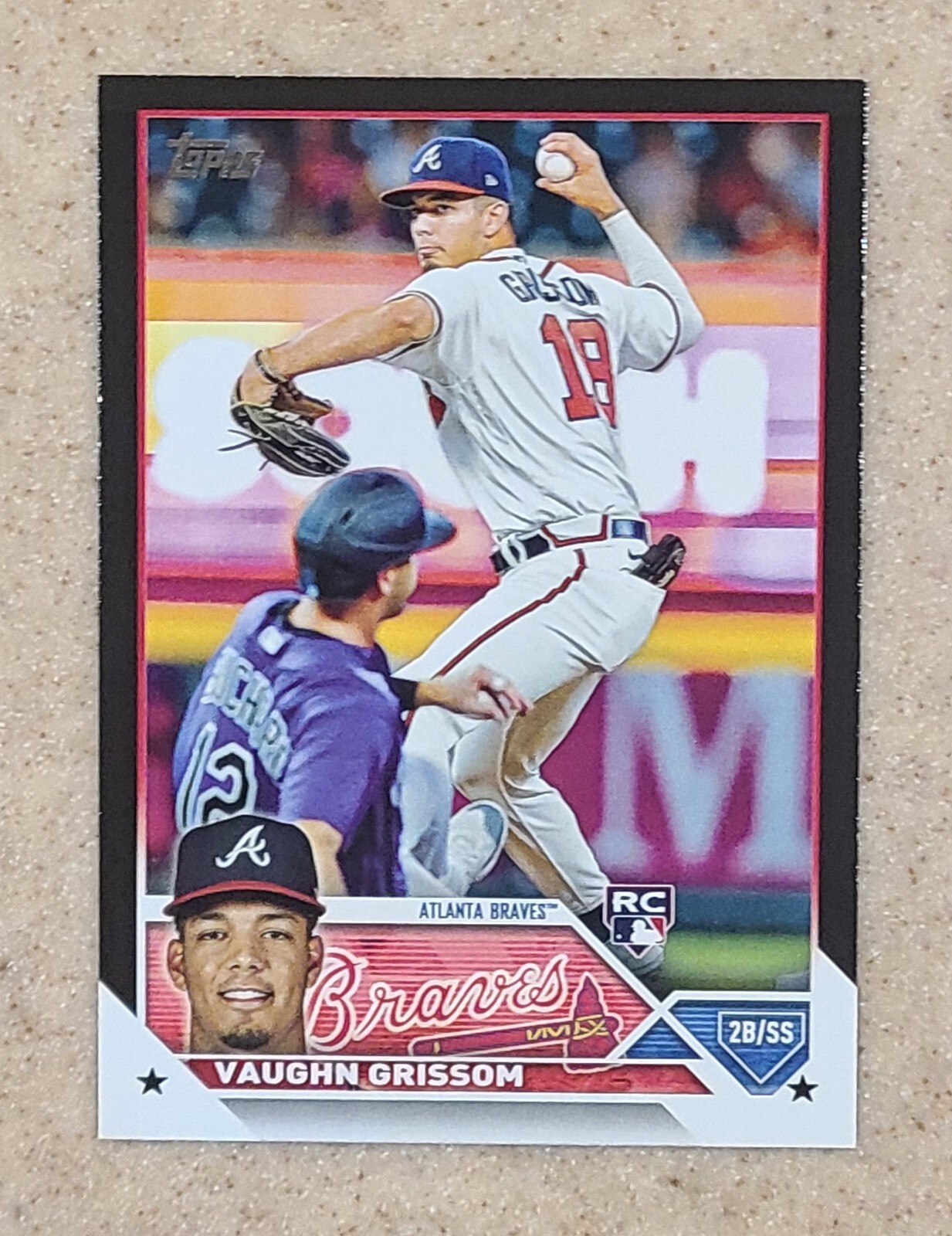 2023 Topps Series 1 Vaughn Grissom BLACK PARALLEL RC #/72 SSP #275 BRAVES