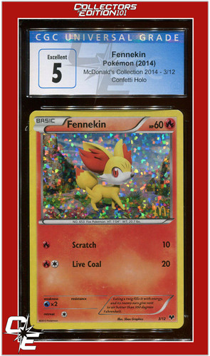 Fennekin graded CGC 5 for sale on eBay