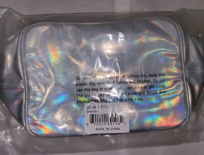 New Stoney Clover Lane Holographic Silver Backpack Disney Villains Backpack in Burgundy - Customizable | Stoney  main image 2