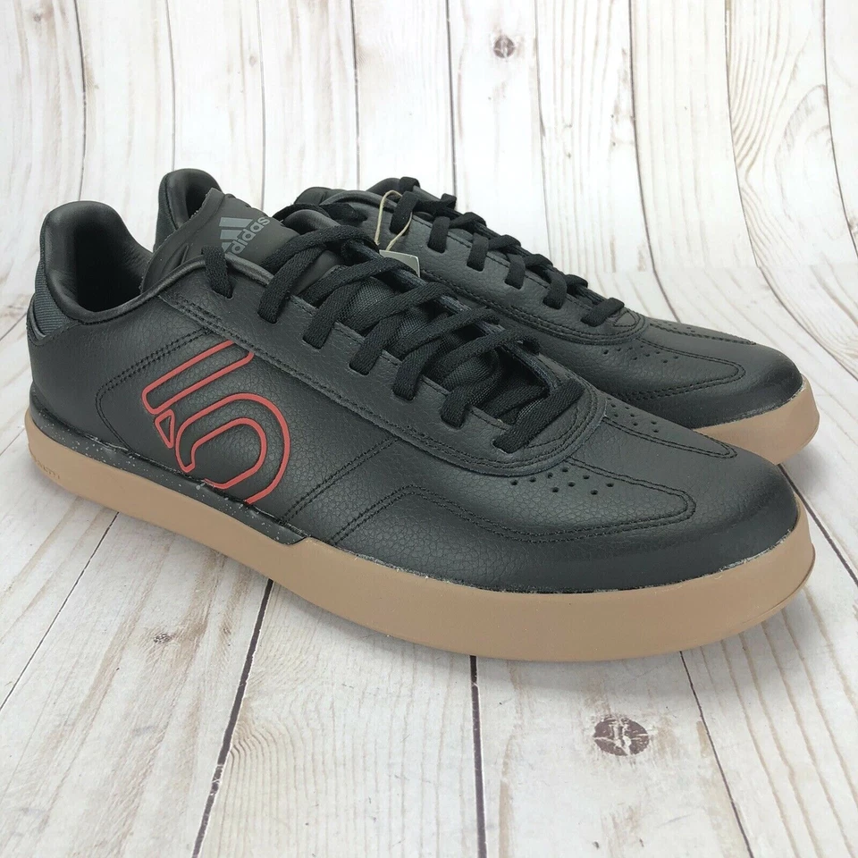 Adidas Five Ten Sleuth DLX PU Zapatos Planos de Bicicleta de Montaña Negro Rojo Goma Elige Talla Foto 2 de 4
