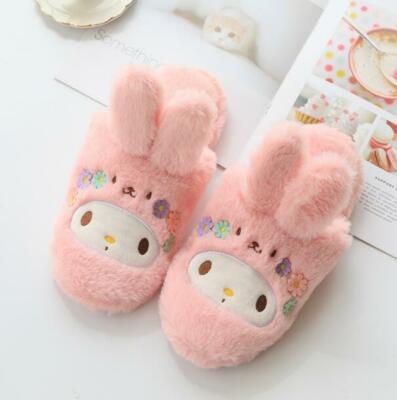 Cute My Melody Women Winter Warm Home Soft Plush Slippers Shoes (US size  6-7.5) | eBay UK