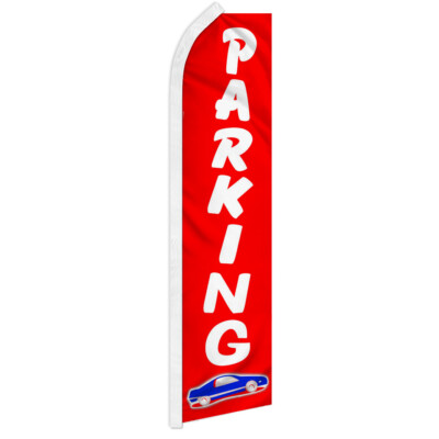 Parking Advertising Swooper Feather Flutter Flag Parking Lot