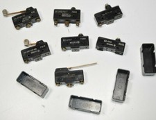 Lot of 7 Various Honeywell Microswitch Roller/Plunger Limit Switches Used BA BZ