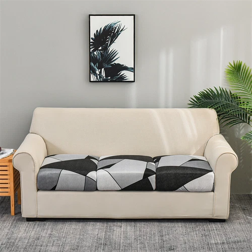 1-4 Seat Sofa Seat Cushion Covers Stretch Couch Cushion Slipcovers Protector US - Picture 13 of 33