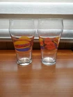 2 COCA-COLA GLASSES-COKE-WIMPY'S DINER-LIBBEY-VINTAGE-SODA-VINTAGE-20oz-6.5"