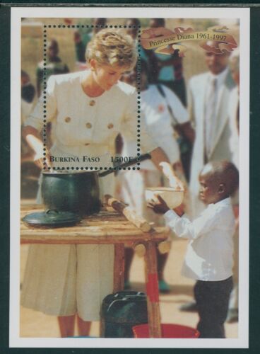 Burkina Faso Scott #1094 MNH S/S Princess Diana 1961-1997 1500 fr CV$9+ - Picture 1 of 1