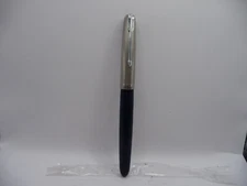 Parker Vintage 51 Squeeze Fill Blue Fountain Pen--working-fine point