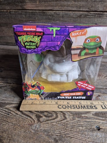 Teenage Mutant Ninja Turtles Mutant Mayhem "Mikey" Figura in vinile fai da te NUOVA - Foto 12 di 12