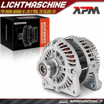 Lichtmaschine Generator 150A 12V für Nissan Qashqai +2 I J10 X-Trail T31 Koleos
