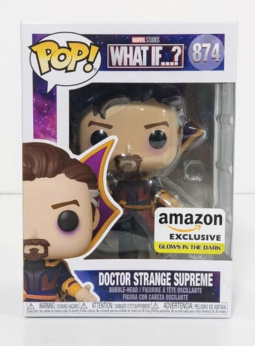 Nuevo Funko Doctor Strange Supreme 874 GITD exclusivo de Amazon con clasificador de cartón