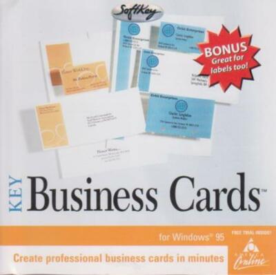 Key Business Cards PC CD create professional premade templates logos graphics!