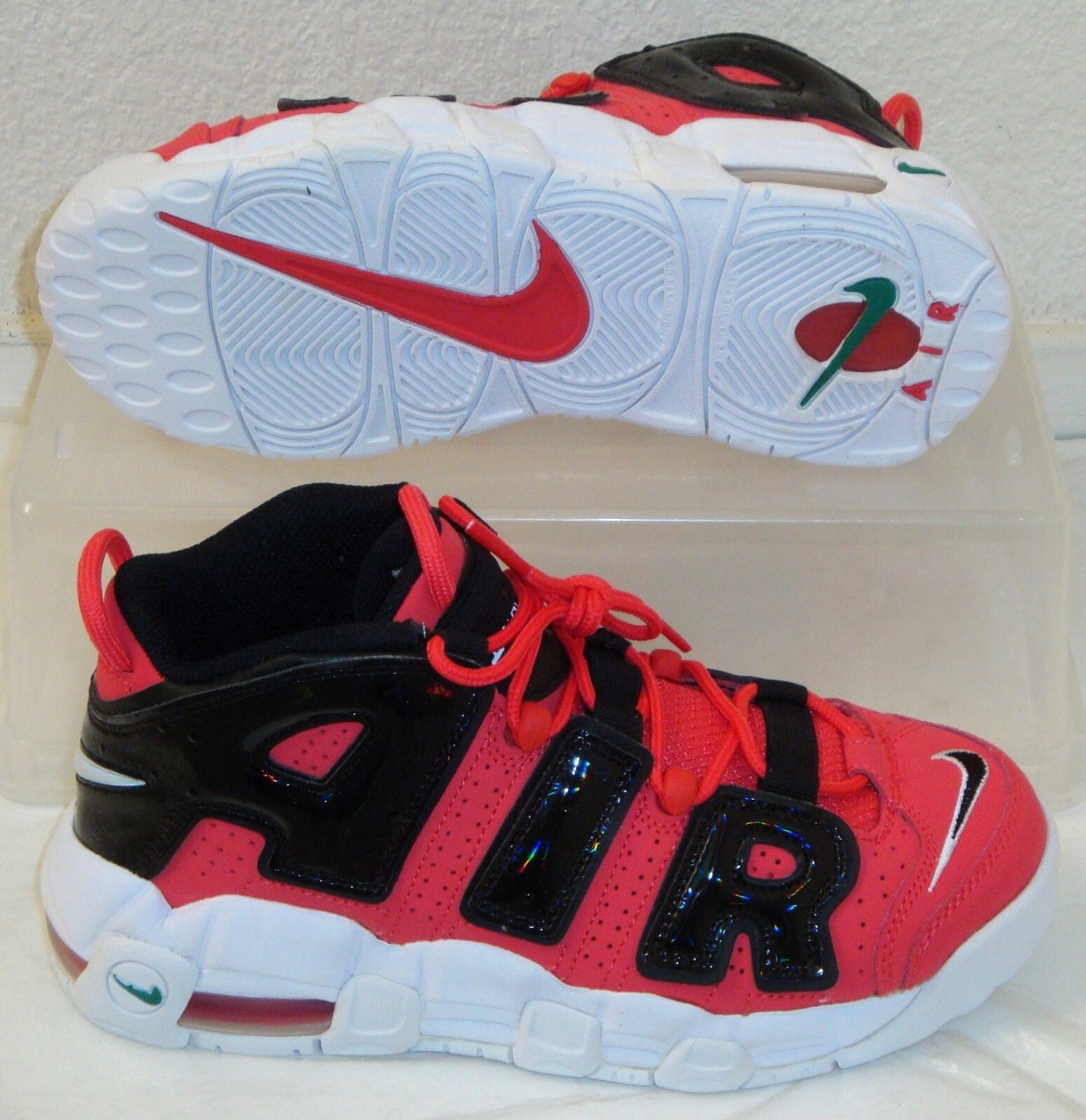 Nike Air More Uptempo GS White Lobster Youth US Size 6.5 UK 6 EUR