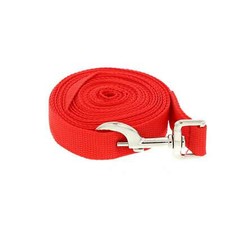 Nylon Lunge Lead Red 7m (23ft) Zilco Horse Equine Polypropylene Webbing Lunge