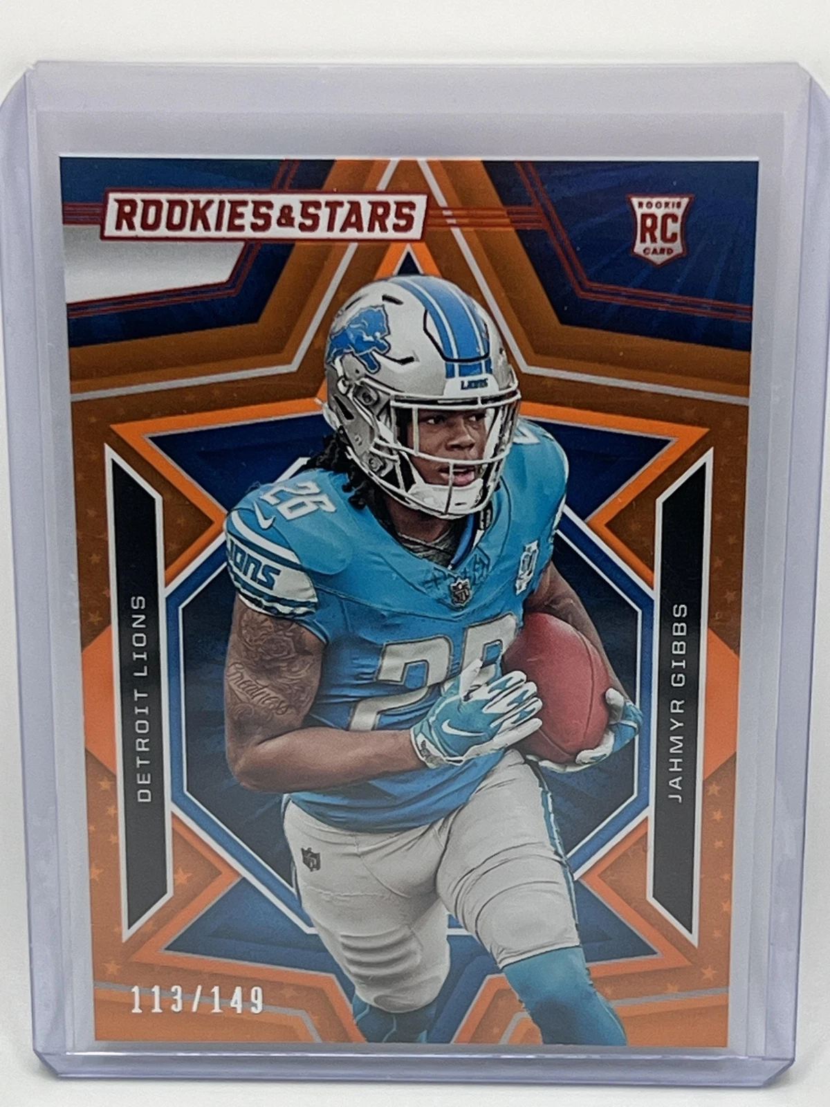 2023 Panini Rookies & Stars Jahmyr Gibbs RC Orange #144 113/149