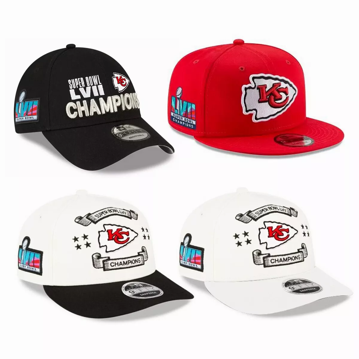 Kansas City Chiefs Era Hats 9FIFTY NFL 57 Super Bowl LVII Champion Locker  Room