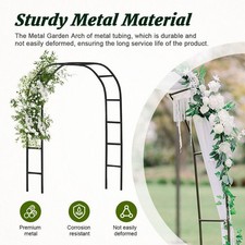 Wedding Arch Metal Garden Arch Garden Arbor Trellis For Climbing Plants 1 Set