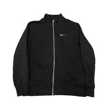 Nike Embroidered Swoosh Sweatshirt Full Zip Mock Neck Mens Large Vintage Y2K 