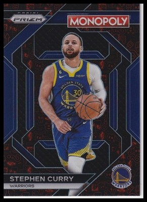 2023-24 Panini Prizm Monopoly Stephen Curry Prizm Skills Red Icons