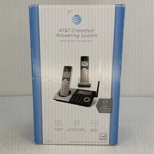 AT&T 2 Handset Answering System w/ Smart Call Blocker, Caller ID, CL83027 WORKS