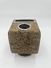 Vintage Cork Rotating Desk Pen Pencil Holder Park Sherman Midcentury Modern MCM