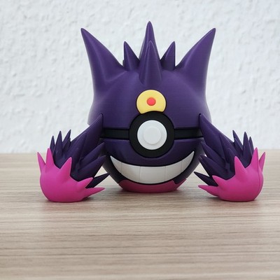 3D Printed Pokémon Pokéball   Mega Gengar | Themed Display Decor