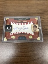 2004 UPPER DECK SWEET SPOT CLASSICS  LONNY FREY AUTO /75 REDS