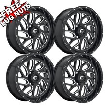 Set-4 Fuel D581 Triton Utv 24x7 4x156 Black Milled 13mm Wheels Rims 24 Inch Set-4 Fuel D581 Triton Utv 24x7 4x156 Black Milled 13mm Wheels Rims 24 Inch