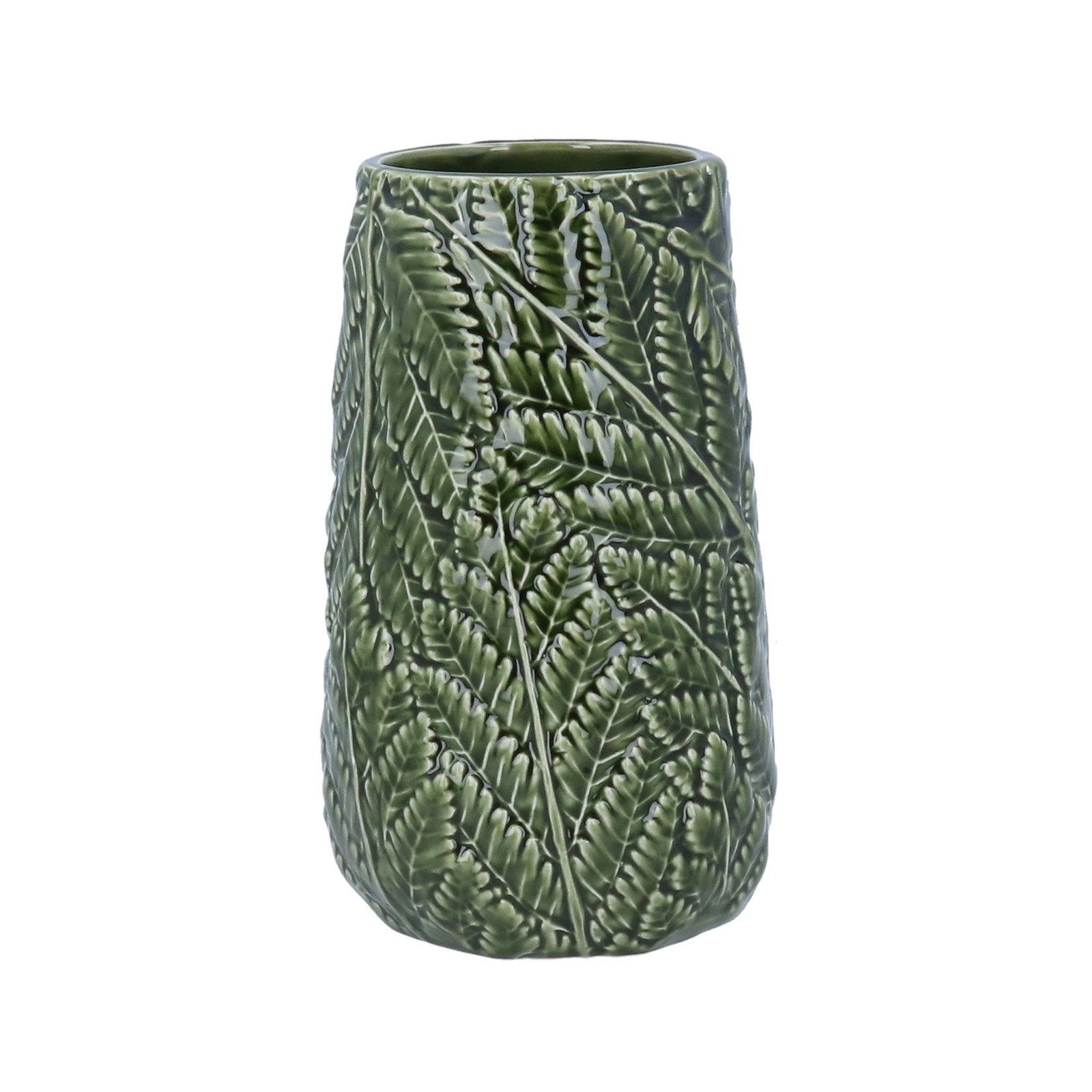Fern Ceramic Green Decorative Vase Urn - Gisela Graham