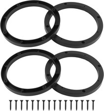 4PCS Car 6.5 Speaker Spacer with 16PCS Screws,No-Drill Door Speaker Adapter 6.5