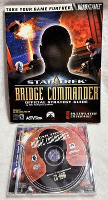 Star Trek: Bridge Commander (PC, 2002) CD-ROM Wind-95/98/2000-w/ Strategy Guide