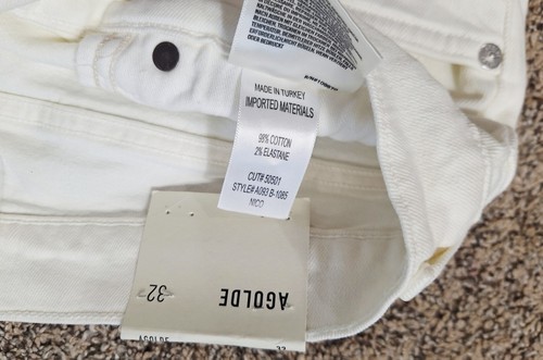 AGOLDE Radiate Pinch Waist High Rise Straight Jean in Radia White Sz 32 NWT - Picture 7 of 10
