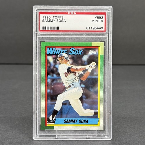 1990 Topps #692 Sammy Sosa Rookie RC Chicago White Sox PSA 9 MINT