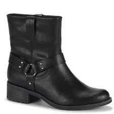 Women's Frye and Co Elodie Stacked Heel Motorcycle Boots - Black - Var Szs - NIB