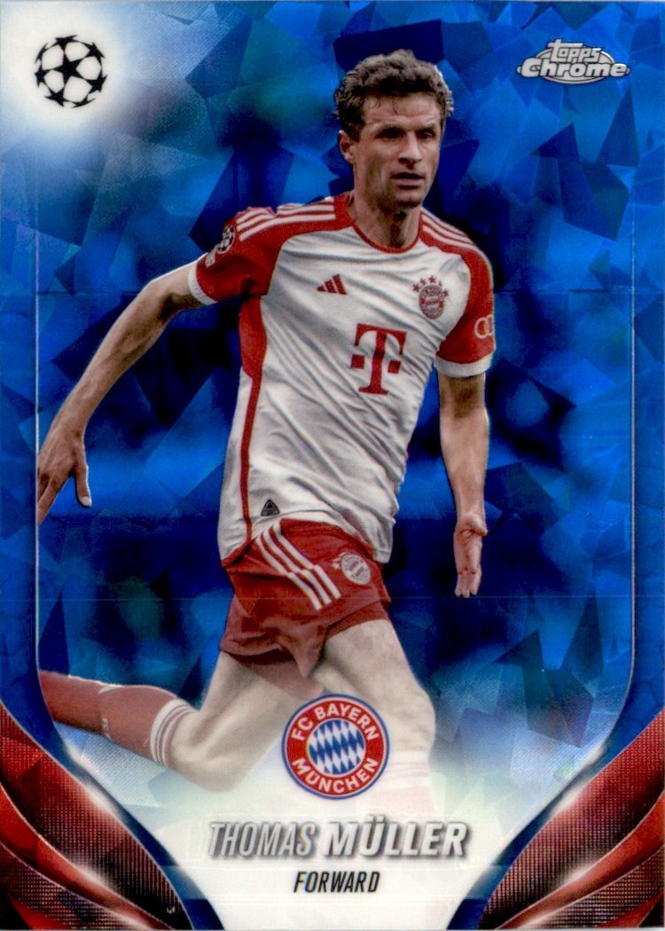 Thomas Muller 2023 Topps Chrome Sapphire UEFA Club Competitions #172 FC Bayern
