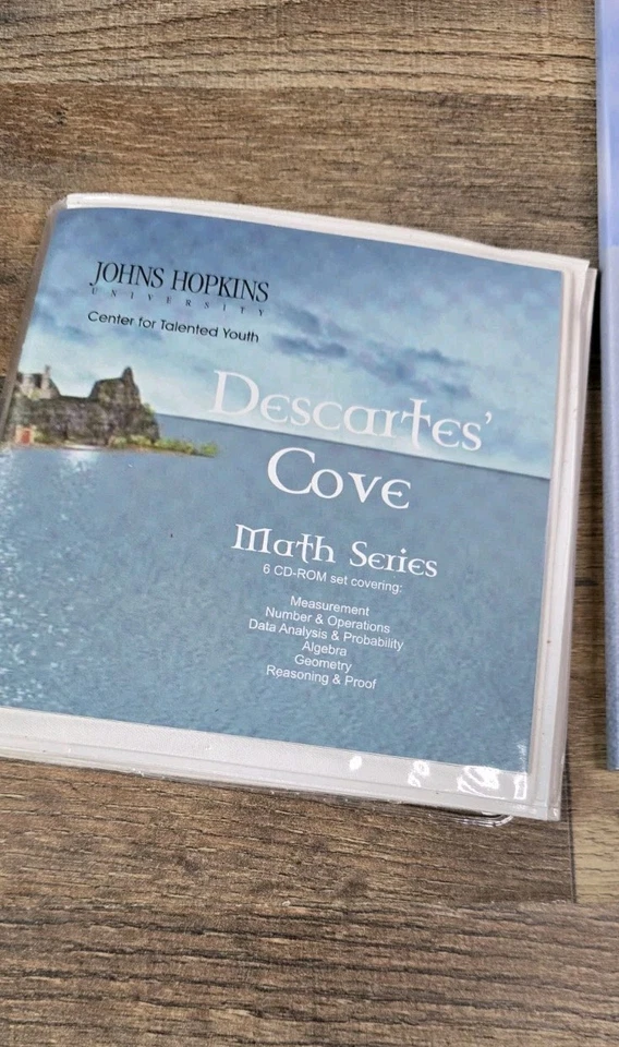 Descartes Cove Math Series Johns Hopkins Center for Talented Youth 6 CD w Guide - Image 2 of 4