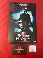 PETER COWPER MY BLOODY VALENTINE AUTOGRAPHED SIGNED 12x18 PHOTO! BECKETT COA!
