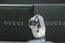 [Near MINT w/Box ] GUCCI 1400L 25mm Black Dial Quartz Women's Bangle Watch