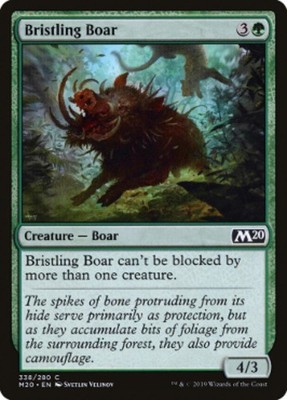 Bristling Boar - Welcome Deck Exclusive Light Play, English Magic the Gathering 