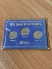 1943 Wartime Steel Cents P-D-S Mint Set From Littleton Coin Company