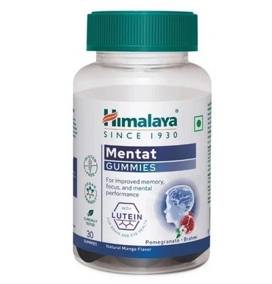 Himalaya Mentat Gummies 30 Tabletten verbessern Gedächtnisfokus & geistige Le...
