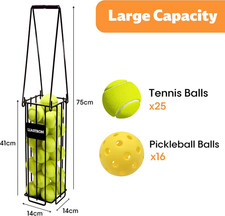 Tennis Ball Hopper Basket Pickleball Picker Upper Pickleball Ball Basket Pickup