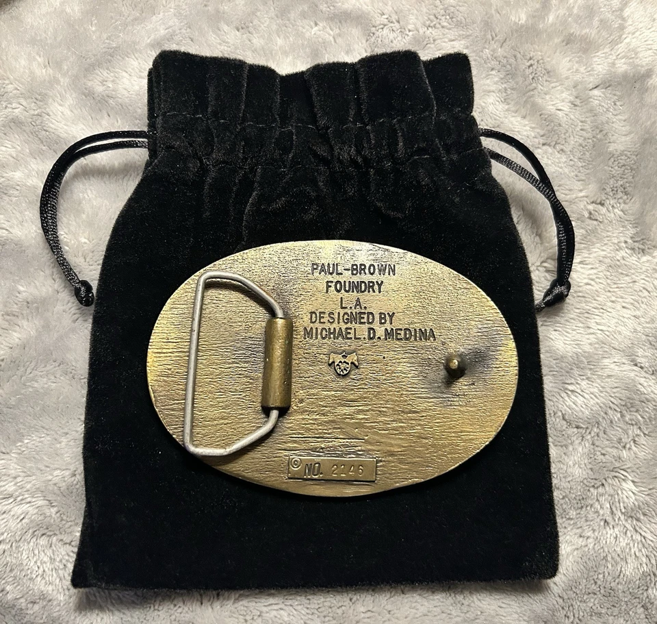 International Brotherhood of Teamsters Buckle Belt 1888-1982 Paul Brown Foundry - Image 2 of 4