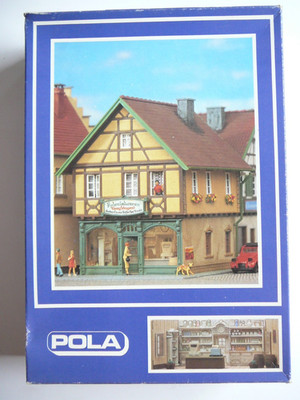 Pola HO 151 Meister Modell Fachwerkhaus Kolonialwaren, neu in ungeöffneter OVP