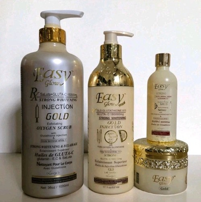 #ad #ad 4pcs Easy Glow Gold Shower Gel Body Lotion Serum 80mls amp; Face Cream $157.99