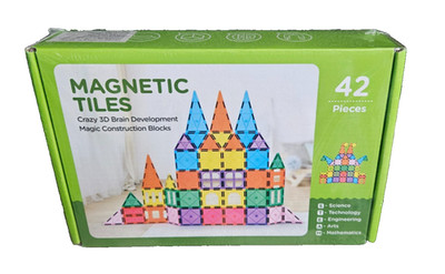 magnetic tiles 42 pieces