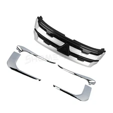 Front Grille Bumper Molding Trim Set For Mitsubishi Outlander Sport 2020-2024