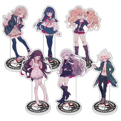 Danganronpa Junko Chiaki Peko Acrylic Desktop Stand Collection Decor Fans 15CM