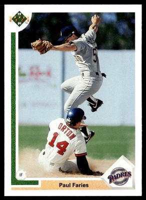 1991 Upper Deck Paul Faries Rookie San Diego Padres #751
