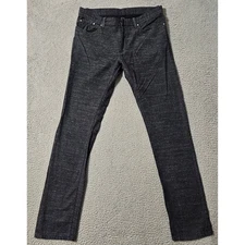 Balenciaga Paris Black Buttonfly Cotton Jeans Made in Italy Size 34 x 34